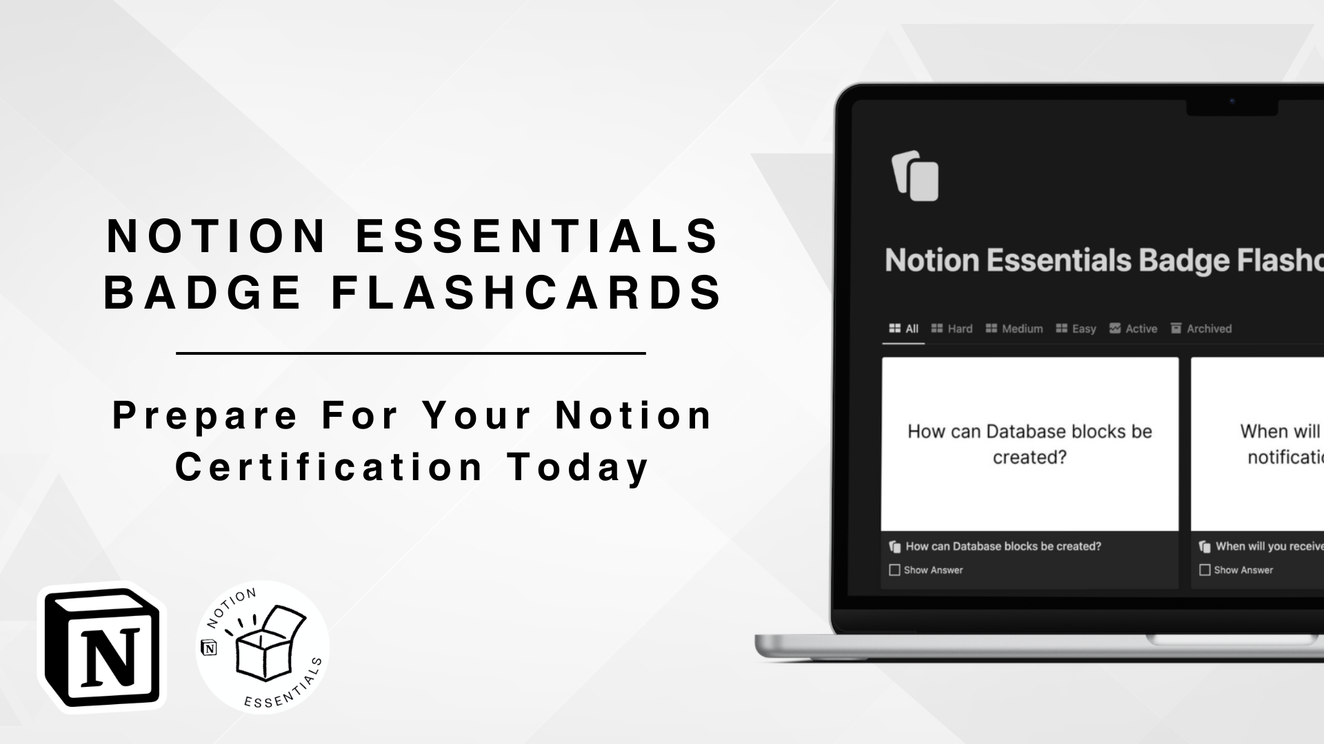 Notion Essentials Badge Flashcards - Gumroad Header - Rectangle - Dark.png