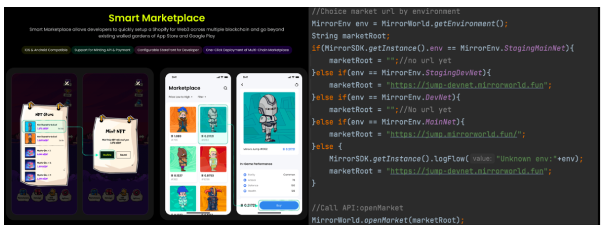 Smart Marketplace illustration and low-code creation