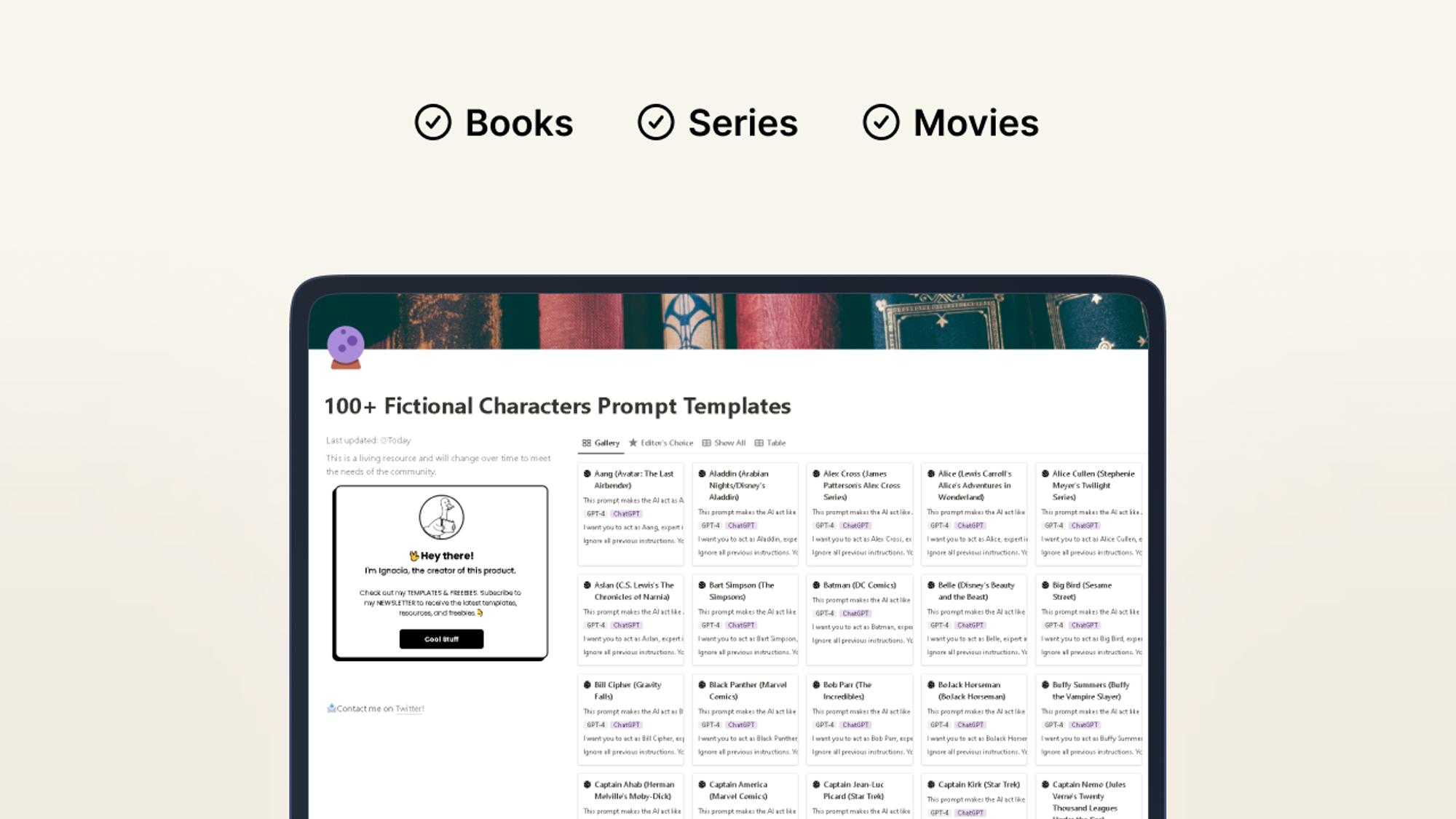 100+ Fictional Characters Prompt Templates Cover 3.png